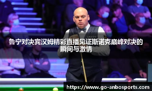 鲁宁对决宾汉姆精彩直播见证斯诺克巅峰对决的瞬间与激情